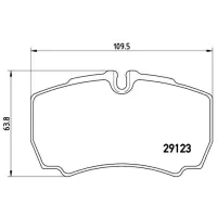 Plăcuțe de frână Brembo P 24 084 spate/ disk photo 2