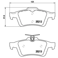 Тормозные колодки Brembo P 24 148 задние/ дисковые photo 2