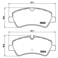 Plăcuțe de frână Brembo P 24 160 spate/ disk photo 2