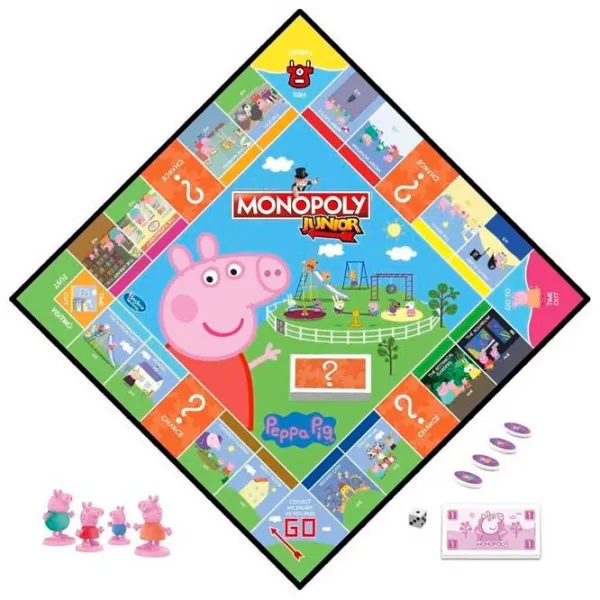 Настольная игра Mattel Junior Peppa Pig 5+/ Monopoly photo 2