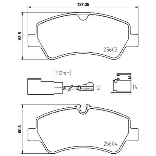 Тормозные колодки Brembo P 24 187 задние/ дисковые photo 2