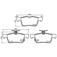 Plăcuțe de frână Brembo P 24 217 spate/ disk photo 2