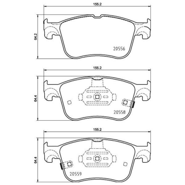 Тормозные колодки Brembo P 24 218 передние/ дисковые photo 2 Тормозные колодки Brembo P 24 218 передние/ дисковые photo 2