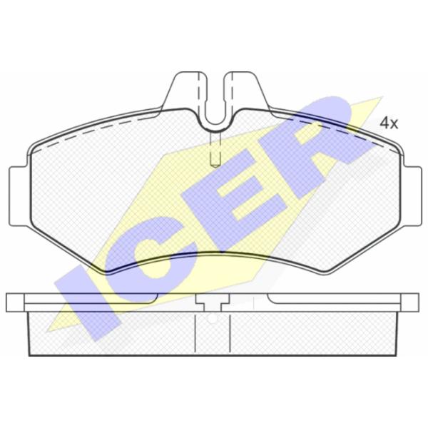 Тормозные колодки Icer 141289 задние/ дисковые photo 2 Тормозные колодки Icer 141289 задние/ дисковые photo 2