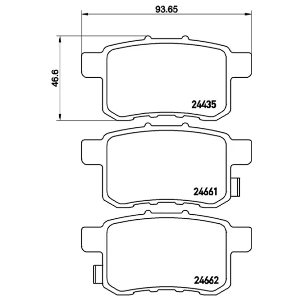 Тормозные колодки Brembo P 28 072 задние/ дисковые photo 2