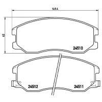 Plăcuțe de frână Brembo P 10 003 față/ disk photo 2
