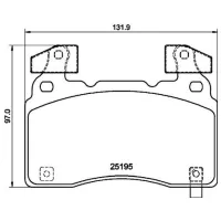 Plăcuțe de frână Brembo P 10 064 față/ disk photo 2