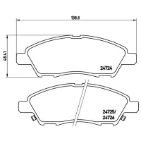 Plăcuțe de frână Brembo P 10 070 față/ disk photo 2