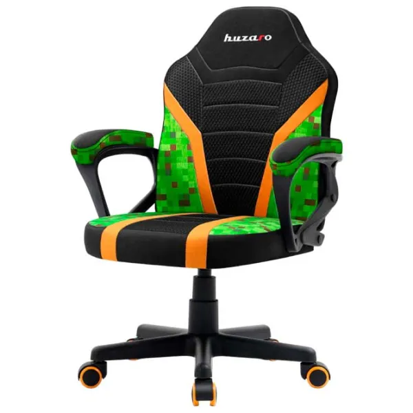Игровое кресло для детей Huzaro Ranger 1.0 Kids Черный Зелёный photo 2