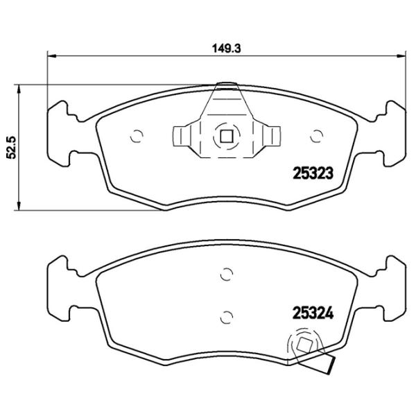Тормозные колодки Brembo P 11 031 передние/ дисковые photo 2 Тормозные колодки Brembo P 11 031 передние/ дисковые photo 2