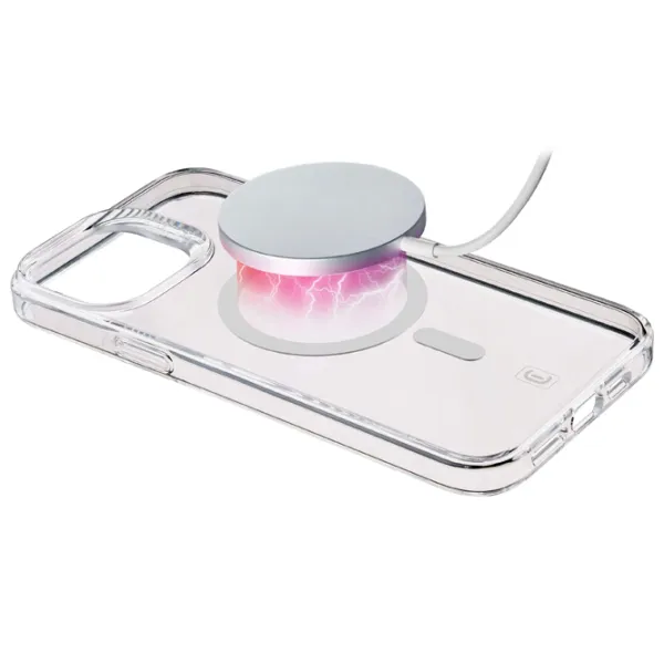 Husă pentru smartphone Apple iPhone 15 Pro Cellularline/ Back/ TPU/ White Transparent photo 2
