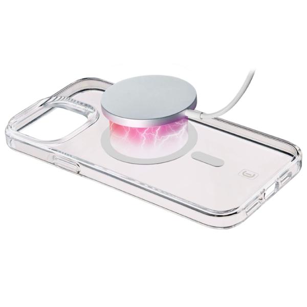 Husă pentru smartphone Apple iPhone 15 Pro Cellularline/ Back/ TPU/ White Transparent photo 2