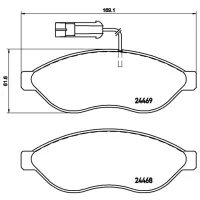 Plăcuțe de frână Brembo P 23 144 față/ disk photo 2
