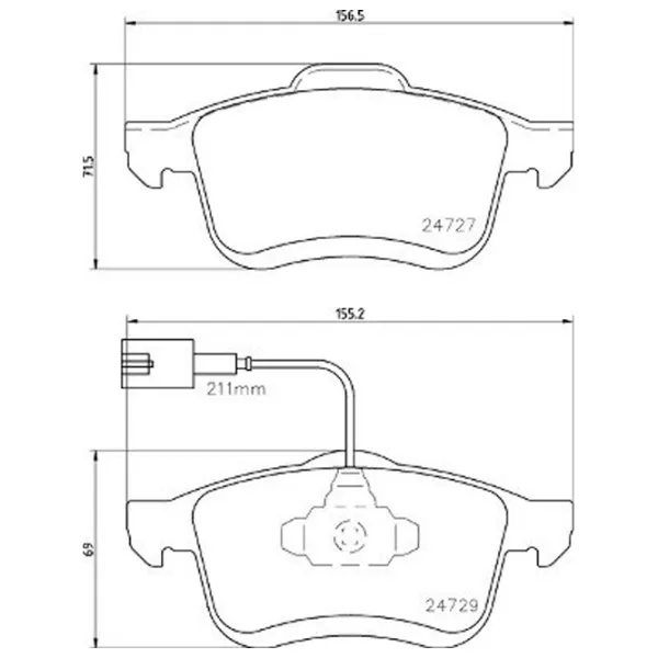Тормозные колодки Brembo P 23 163 передние/ дисковые photo 2