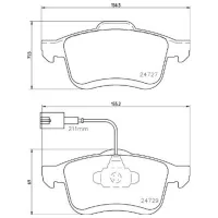 Plăcuțe de frână Brembo P 23 163 față/ disk photo 2