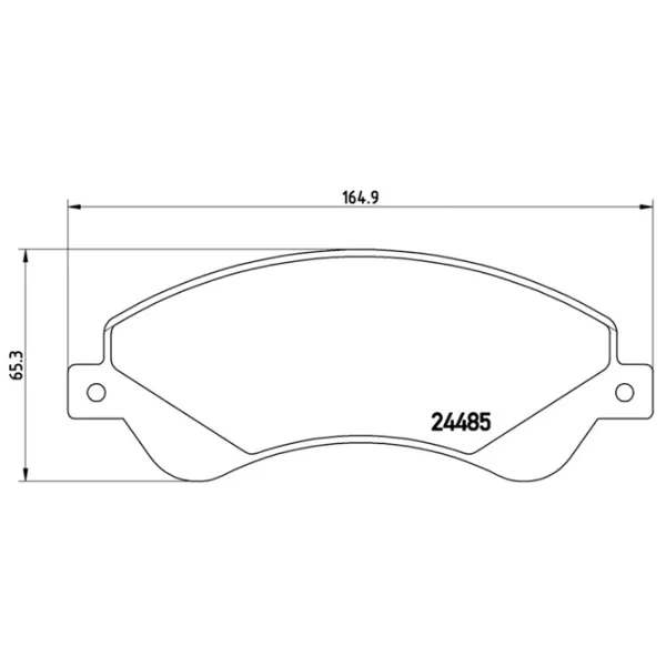 Тормозные колодки Brembo P 24 065 передние/ дисковые photo 2 Тормозные колодки Brembo P 24 065 передние/ дисковые photo 2