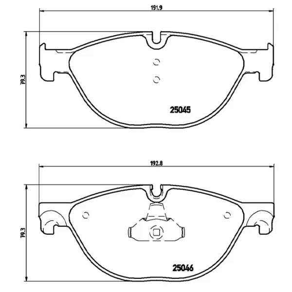 Plăcuțe de frână Brembo P 24 076 față/ disk photo 2