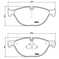 Plăcuțe de frână Brembo P 24 076 față/ disk photo 2