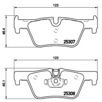 Plăcuțe de frână Brembo P 06 071X spate/ disk photo 2