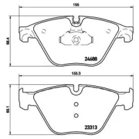 Plăcuțe de frână Brembo P 06 074 față/ disk photo 2