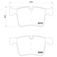 Plăcuțe de frână Brembo P 06 075 față/ disk photo 2