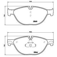 Plăcuțe de frână Brembo P 06 076 față/ disk photo 2