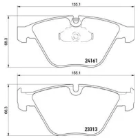 Plăcuțe de frână Brembo P 06 081 față/ disk photo 2