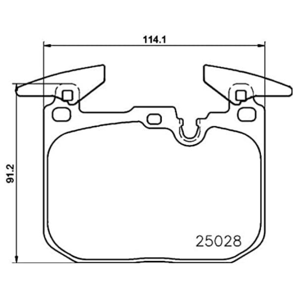 Plăcuțe de frână Brembo P 06 096 față/ disk photo 2 Plăcuțe de frână Brembo P 06 096 față/ disk photo 2