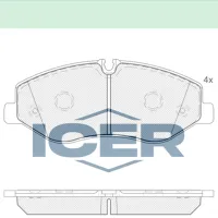 Plăcuțe de frână Icer 142191 față/ disk photo 2