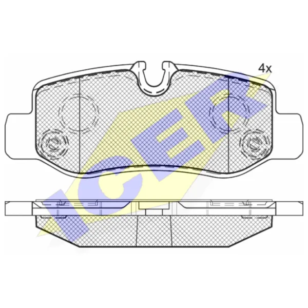 Тормозные колодки Icer 142192 задние/ дисковые photo 2 Тормозные колодки Icer 142192 задние/ дисковые photo 2
