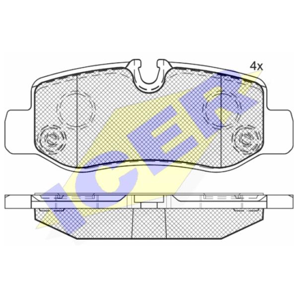 Тормозные колодки Icer 142192 задние/ дисковые photo 2 Тормозные колодки Icer 142192 задние/ дисковые photo 2