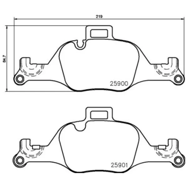 Plăcuțe de frână Brembo P 06 107 spate/ disk photo 2 Plăcuțe de frână Brembo P 06 107 spate/ disk photo 2