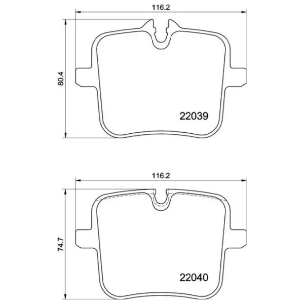 Тормозные колодки Brembo P 06 109 задние/ дисковые photo 2 Тормозные колодки Brembo P 06 109 задние/ дисковые photo 2