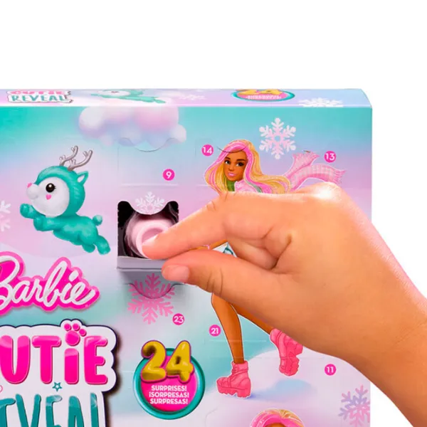 Интерактивная игрушка Barbie Cutie Reveal Зимний адвент-календарь HJX76 3+/ Разноцветный photo 2