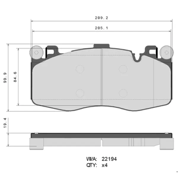 Тормозные колодки Brembo P 06 112 передние/ дисковые photo 2 Тормозные колодки Brembo P 06 112 передние/ дисковые photo 2
