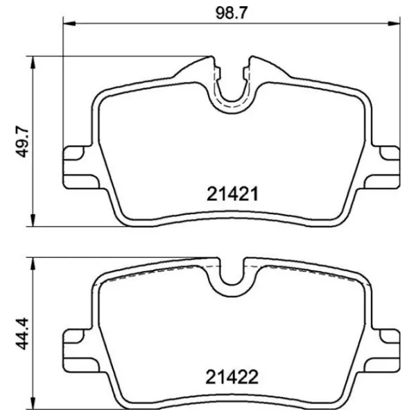 Plăcuțe de frână Brembo P 06 113 spate/ disk photo 2