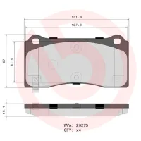 Plăcuțe de frână Brembo P 09 028 față/ disk photo 2