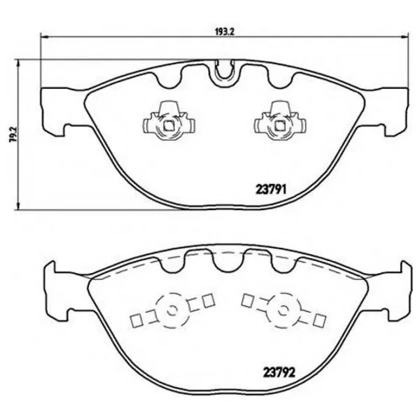 Тормозные колодки Brembo P 06 047 передние/ дисковые photo 2