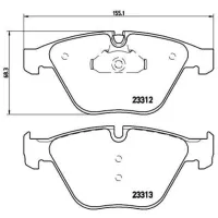 Тормозные колодки Brembo P 06 054 передние/ дисковые photo 2