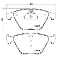 Plăcuțe de frână Brembo P 06 054X față/ disk photo 2