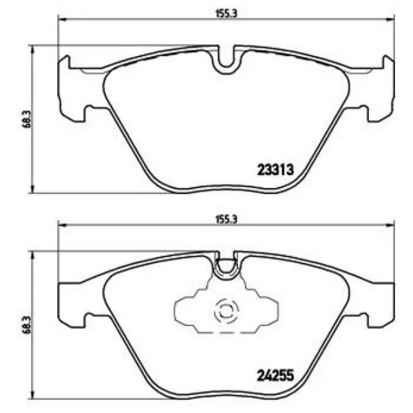 Тормозные колодки Brembo P 06 055 передние/ дисковые photo 2 Тормозные колодки Brembo P 06 055 передние/ дисковые photo 2