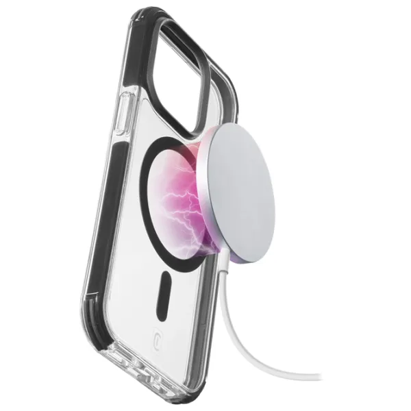 Husă pentru smartphone Apple iPhone 15 Cellularline/ MagSafe Back/ TPU/ Transparent Black photo 2 Husă pentru smartphone Apple iPhone 15 Cellularline/ MagSafe Back/ TPU/ Transparent Black photo 2