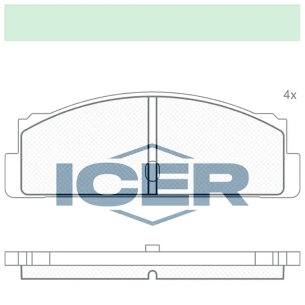 Plăcuțe de frână Icer 180067 spate/ disk photo 2 Plăcuțe de frână Icer 180067 spate/ disk photo 2