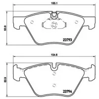 Plăcuțe de frână Brembo P 06 057 față/ disk photo 2