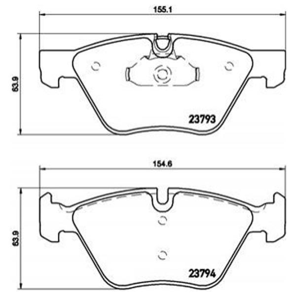 Plăcuțe de frână Brembo P 06 057X față/ disk photo 2