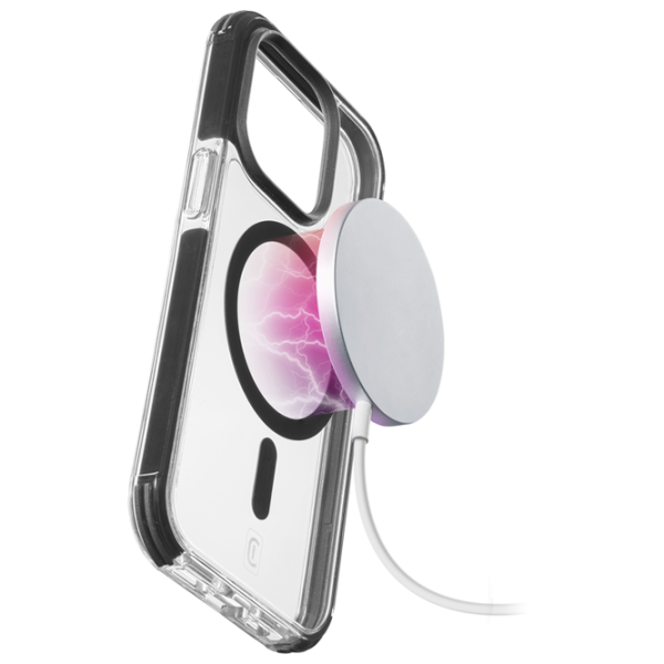 Husă pentru smartphone Apple iPhone 15 Pro Max Cellularline/ MagSafe Back/ TPU/ Transparent Black photo 2 Husă pentru smartphone Apple iPhone 15 Pro Max Cellularline/ MagSafe Back/ TPU/ Transparent Black photo 2