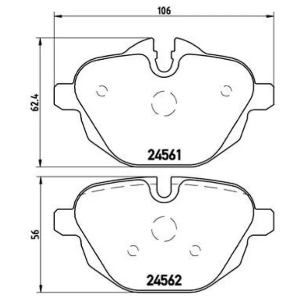 Тормозные колодки Brembo P 06 064 задние/ дисковые photo 2