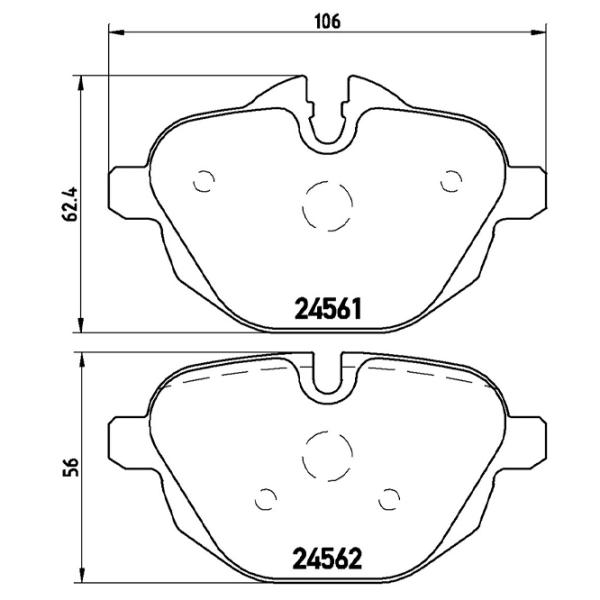 Тормозные колодки Brembo P 06 064X задние/ дисковые photo 2 Тормозные колодки Brembo P 06 064X задние/ дисковые photo 2