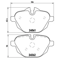 Plăcuțe de frână Brembo P 06 064X spate/ disk photo 2