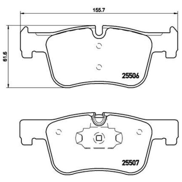 Тормозные колодки Brembo P 06 070 передние/ дисковые photo 2 Тормозные колодки Brembo P 06 070 передние/ дисковые photo 2